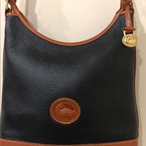 Dooney & Bourke Black and Brown Crossbody Bag